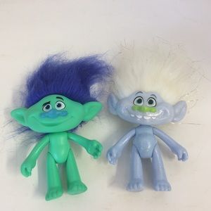 Hasbro 2 Trolls Branch & Guy Diamond Figures